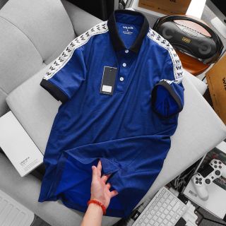 Áo Polo Phối Vai Cổ Bo WILWOL, Phong Cách Năng Động Trẻ Trung, Chất Thoáng Khí Không Nhăn