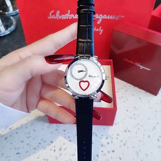 ĐỒNG HỒ NỮ CAO CẤP SALVATHORE COURE DÂY DA MẶT TRÒN NIỀNG THÉP