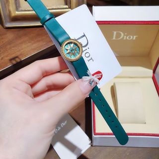 ĐỒNG HỔ NỮ CAO CẤP DIOD  DÂY DA MẶT NGÔI SAO SIZE MINI