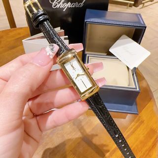 SALE NHANH ĐỒNG HỒ NỮ TRUNG CẤP YXL DÂY DA MẶT CHỮ NHẬT