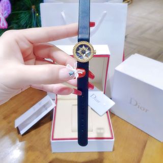 ĐỒNG HỔ NỮ CAO CẤP DIOD DÂY DA MẶT NGÔI SAO SIZE MINI