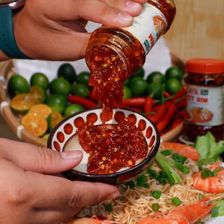 Ớt Rim Làng Chài Xưa hủ 140g Làm Từ Ớt Tươi, Tỏi Tươi Ăn Kèm Với Bún, Mì, Bánh Tráng