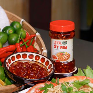 Ớt Rim Làng Chài Xưa hủ 140g Làm Từ Ớt Tươi, Tỏi Tươi Ăn Kèm Với Bún, Mì, Bánh Tráng