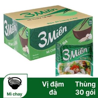 Mì 3 Miền Chay gói 65g Thùng 30 gói