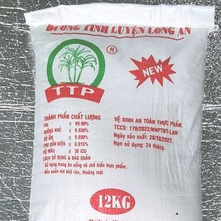 Đường cát trắng Tinh luyện Long An Bao 12 kg