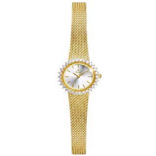 ĐỒNG HỒ NỮ CHÍNH HÃNG FUNMEI FL2140 MẶT OVAN VIỀN ĐÁ DÂY LƯỚI FULLBOX