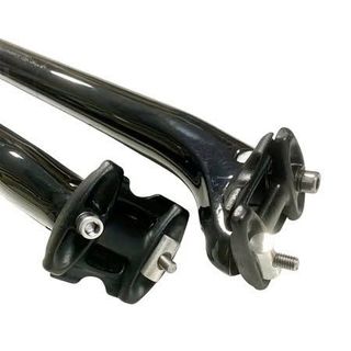 Cốt yên cacbon không hiệu đúc nguyên khối size 31,6mm dài 350mm