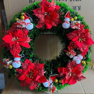 Vòng Nguyệt Quế - Vòng Hoa Trang Trí Giáng Sinh - Noel Size 30cm- 40cm - 50cm
