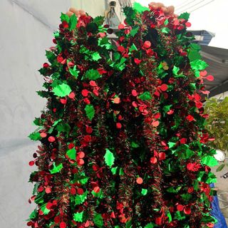 Dây Thông Đuôi Chồn Xà Cừ Cherry Dây Treo Trang Trí Noel, Tết Dài 1.8M- 2M