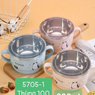 Bát Ăn Cháo Mì Phở kèm thìa siêu tiện lợi sỉ loại đặc biệt