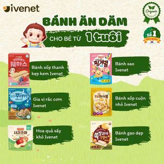 Bánh ăn dặm hữu cơ Ivenet - THƯƠNG HIỆU BÁNH ĂN DẶM HÀNG ĐẦU HÀN QUỐC!