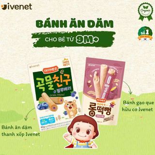 Bánh ăn dặm hữu cơ Ivenet - THƯƠNG HIỆU BÁNH ĂN DẶM HÀNG ĐẦU HÀN QUỐC!