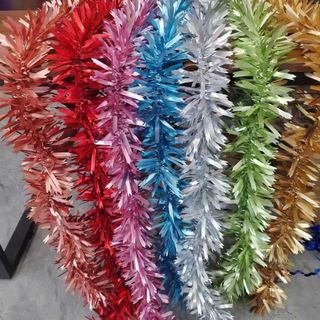 Dây Thông Đuôi Chồn Kim Tuyến Đủ Màu Dây Treo Trang Trí Noel, Tết Dài 1.8M- 2M