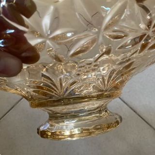 BÌNH CẮM HOA HOẠ TIẾT SÓNG 25CM MÀU VÀNG