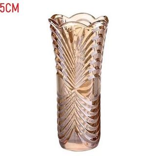 BÌNH CẮM HOA HOẠ TIẾT SÓNG 25CM MÀU VÀNG