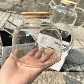 Ấm ca Thủy Tinh Nắp Gỗ GPH 20 Chịu Nhiệt 1000ml (THÙNG 24)