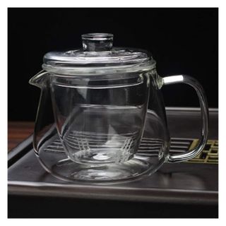 Ấm Thuỷ Tinh Chịu Nhiệt Bầu Lùn 500ml (THÙNG 50C)