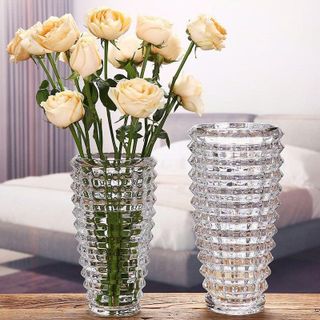 BÌNH CẮM HOA CARO TRÒN DELI 24CM DSHP121- 2