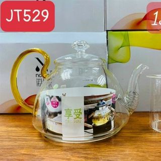 Ấm Trà Ấm Thủy Tinh Lõi Lọc JT529 1300ml CC (THÙNG 48C)