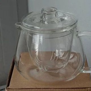 Ấm Thuỷ Tinh Chịu Nhiệt Bầu Lùn 500ml (THÙNG 50C)