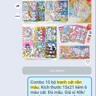 Tranh cát có cát luôn 15x21cm