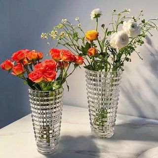 BÌNH CẮM HOA CARO TRÒN DELI 28CM DSHP121- 3