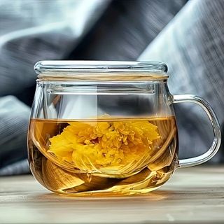 Ấm Thuỷ Tinh Chịu Nhiệt Bầu Lùn 350ml (THÙNG 100C)