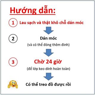Móc treo dán tường siêu dính kèm đinh cố định HÒA HỢP 688, Móc treo đa năng chịu lực cao, không cần khoan tường