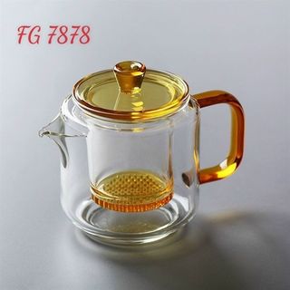 Ấm Thuỷ TInh + Lọc Quai Vàng , Xanh FG7878 ( THÙNG 60C)