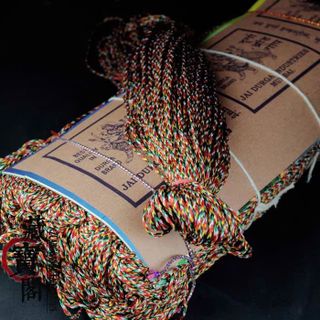 Bó tơ ngũ sắc Ấn Độ khoảng 2-3mm xốp 35-40m