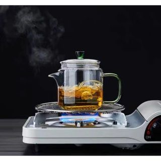 Ấm Thuỷ TInh + Lọc Quai Vàng , Xanh FG7878 ( THÙNG 60C)