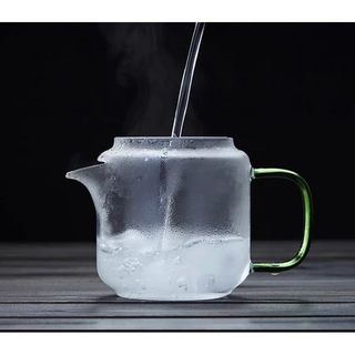 Ấm Thuỷ TInh + Lọc Quai Vàng , Xanh FG7878 ( THÙNG 60C)