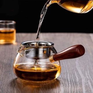 Ấm Rót Cán Gỗ Tròn ( THÙNG 24C)