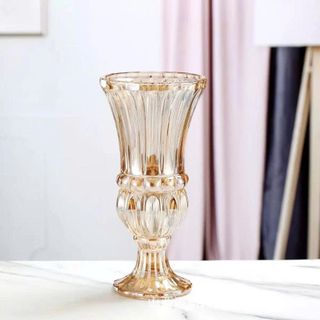 BÌNH CẮM HOA CÓ CHÂN 30CM DELI VÀNG DSHP131- 300L1HA