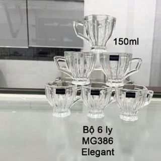 BỘ 6 LY THỦY TINH 150ML MG386 ELEGANT