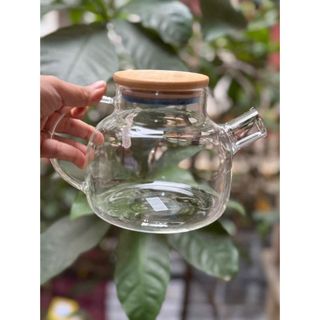 Ấm ca Thủy Tinh Nắp Gỗ GPH 20 Chịu Nhiệt 1000ml (THÙNG 24)
