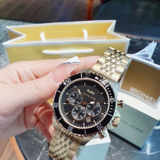 ĐỒNG HỒ NAM CAO CẤP MICHAEL MẶT TRÒN CHONOGRAP GOLD FULLBOX TAG