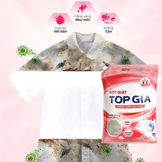 BỘT GIẶT HƯƠNG NƯỚC HOA PHÁP TOPGIA TÚI 3.3KG
