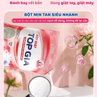 BỘT GIẶT HƯƠNG NƯỚC HOA PHÁP TOPGIA TÚI 3.3KG