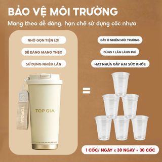 LY GIỮ NHIỆT INOX CÓ DÂY ĐEO TOPGIA 500ML
