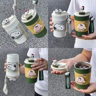 LY GIỮ NHIỆT INOX SNOOPY DUNG TÍCH 500ML