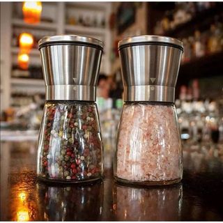 Lọ xay tiêu nắp inox