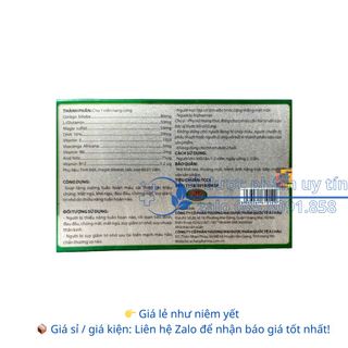 Viên Uống Bổ Não Brain KBG giúp tăng cường tuần hoàn máu đau đầu, chóng mặt, suy giảm trí nhớ hộp 30 viên