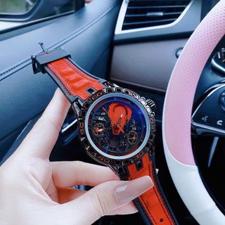 SALE NHANH ĐỒNG HỒ NAM TRUNG CẤP DUBUI DÂY DA MẶT GIẢ CƠ