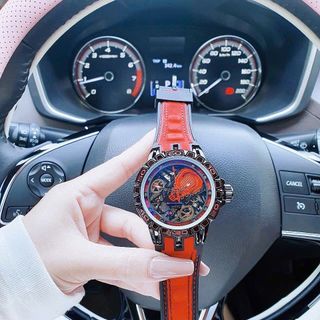 SALE NHANH ĐỒNG HỒ NAM TRUNG CẤP DUBUI DÂY DA MẶT GIẢ CƠ