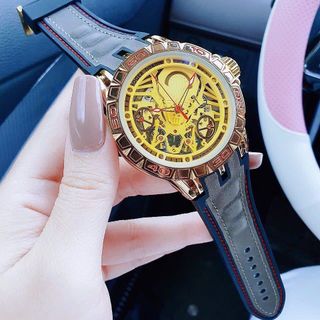 SALE NHANH ĐỒNG HỒ NAM TRUNG CẤP DUBUI DÂY DA MẶT GIẢ CƠ