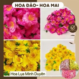 Hoa Mai Giả ,Hoa Đào Giả Rời Loại Nhẹ Cao Cấp (1kg được nhiều bông) Làm Cây ,Kết Hoa ,Phụ Kiện Trang trí Lễ tết [ 500g]