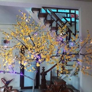 Hoa Mai Giả ,Hoa Đào Giả Rời Loại Nhẹ Cao Cấp (1kg được nhiều bông) Làm Cây ,Kết Hoa ,Phụ Kiện Trang trí Lễ tết [ 500g]