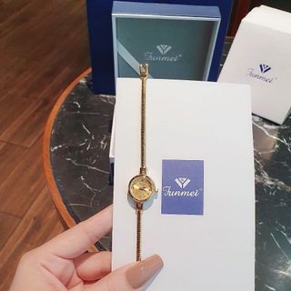 ĐỒNG HỒ NỮ CHÍNH HÃNG FUNMEI F20207 DÂY THÉP MẶT SIÊU NHỎ LẠ FULLBOX TEM