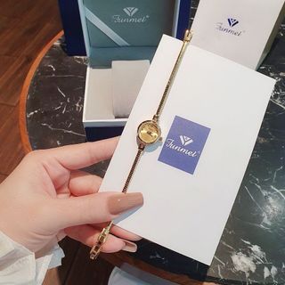 ĐỒNG HỒ NỮ CHÍNH HÃNG FUNMEI F20207 DÂY THÉP MẶT SIÊU NHỎ LẠ FULLBOX TEM